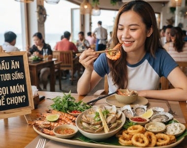 Lần đầu ăn hải sản tươi sống nên gọi món nào?